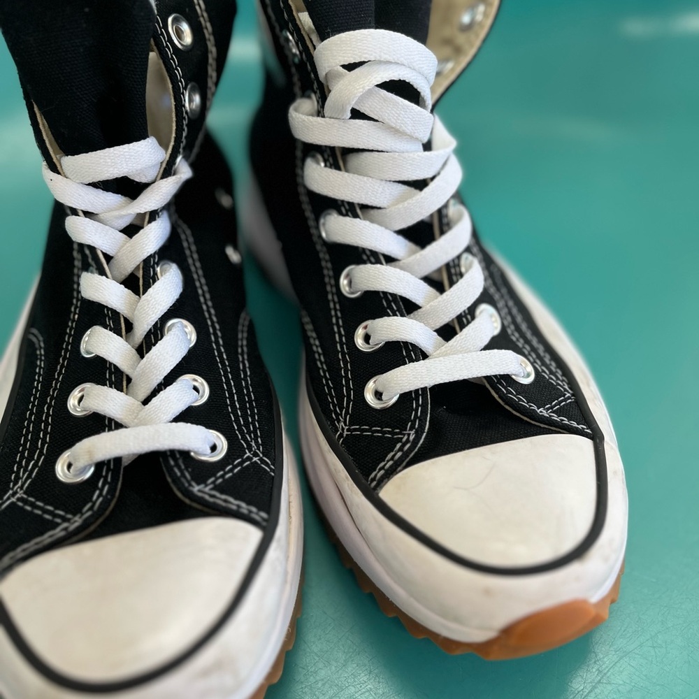 Converse Black and White Athletic Shoes